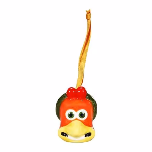 Half Moon Bay Wallace and Gromit Chicken Run Ceramic Hanging Decoration in Yellow and Multicolour