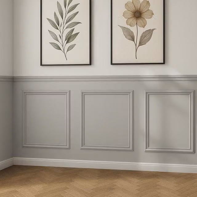 Home Treats Shaker Style MDF 3D Wall Panelling Kit in Brown and Grey