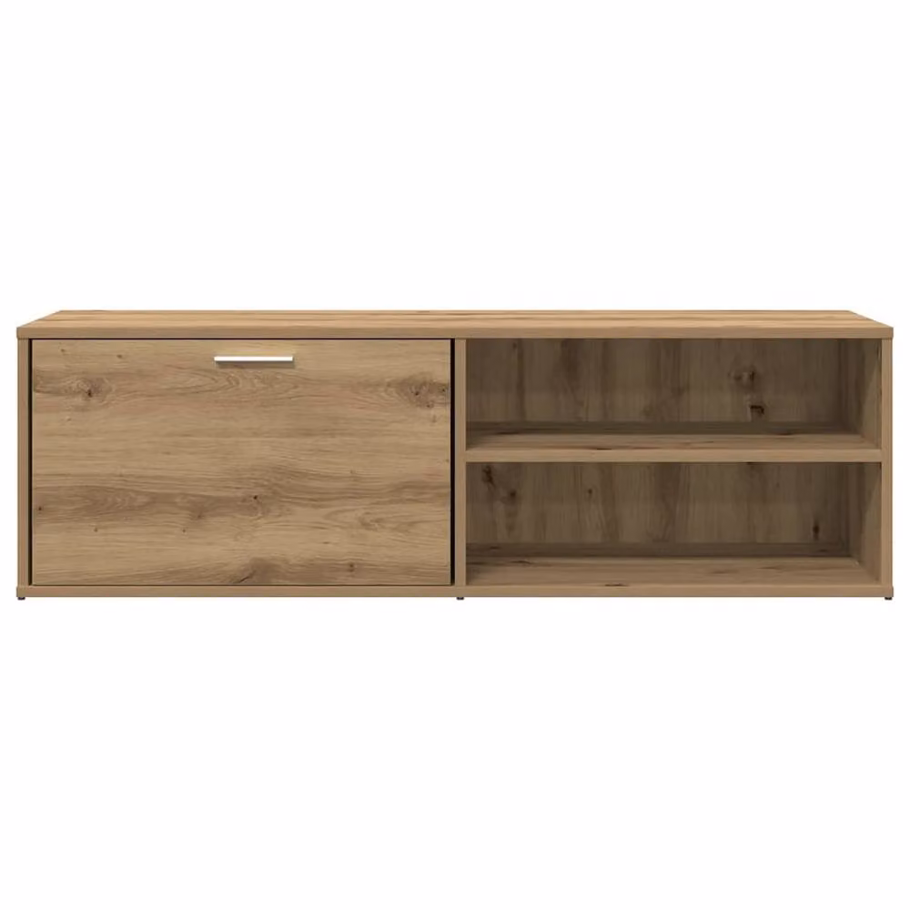 Berkfield Home Artisan Oak TV Cabinet in Brown, W/D/H: 120 x 34 x 37 cm – 2