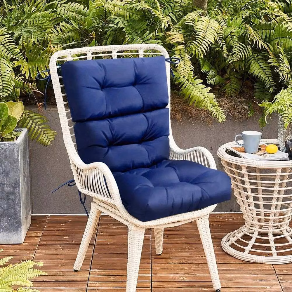 Kelvenix High Back Chair Cushion Seat Pad in Blue, W/D/H: 190 x 100 x 100 cm – 2