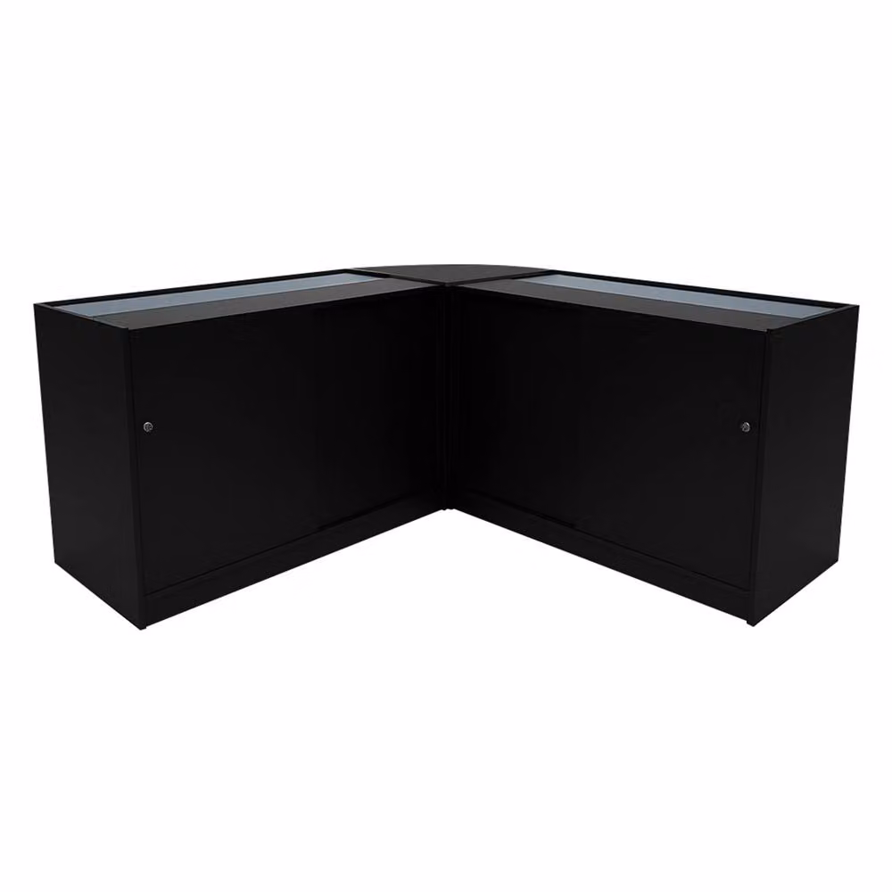 Monstershop Triton LED Shop Counter Set K1200, B1200 & CM60 in Matt Black – 2