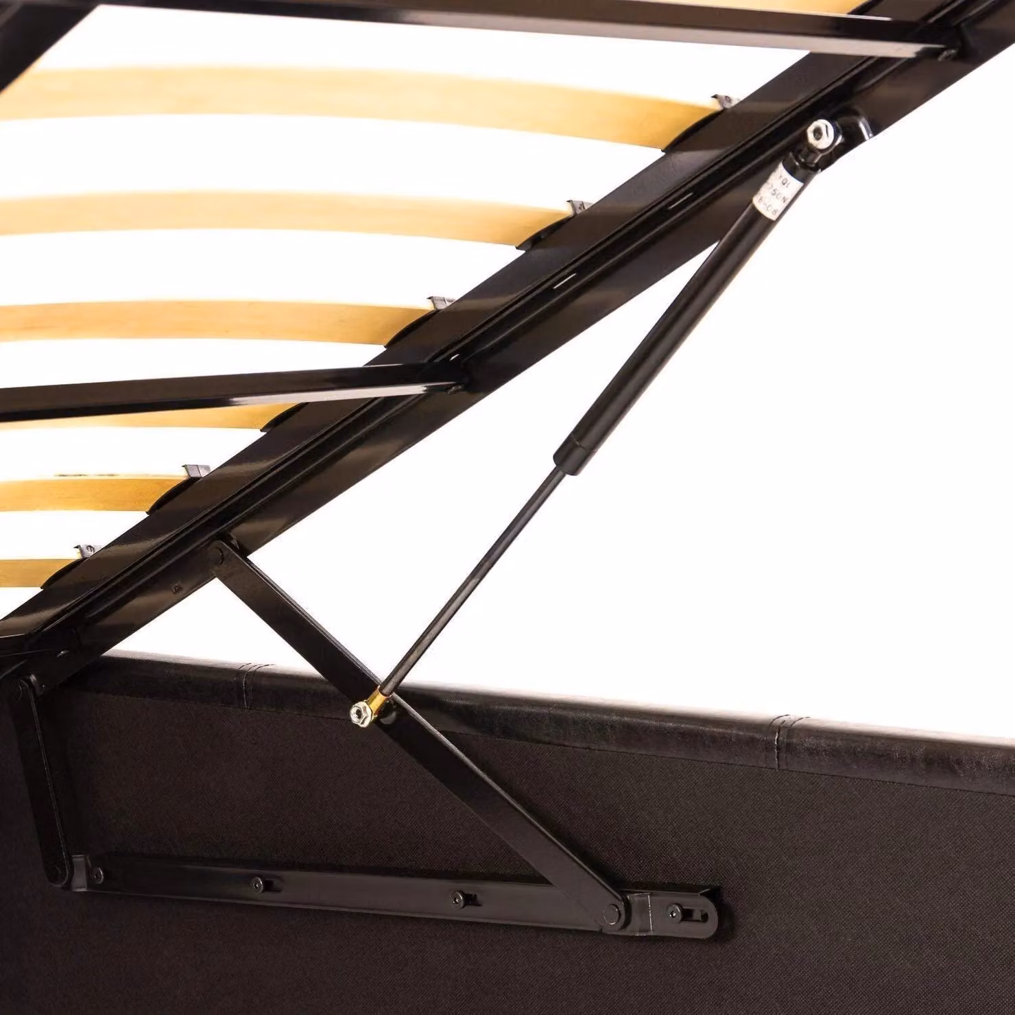 Kosy Koala Black Faux Leather Ottoman Storage 3ft Single Bed Frame with Lift Up Base – 2