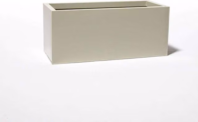 Primrose White Gloss Galvanised Steel Trough Planter Tub