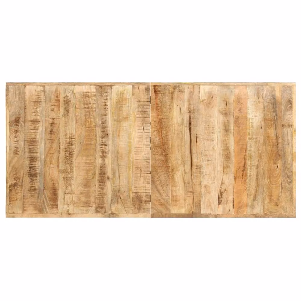 Berkfield Home Bar Table in Brown Rough Mango Wood, W/D/H: 150 x 70 x 107 cm – 3