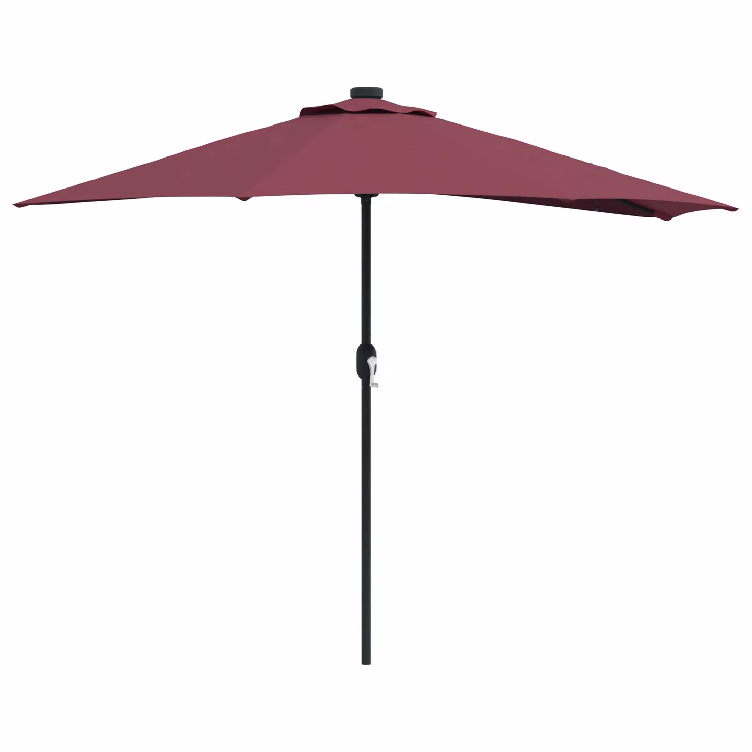 Berkfield Home Garden Parasol in Bordeaux Red with Aluminium Frame and Polyester Fabric – 2