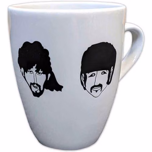 Rock Off The Beatles Yellow Submarine Faces Marrow Ceramic Mug in White and Yellow – 1