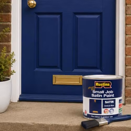 Rustins Quick Drying Opaque Satin Wood Paint, Blue, 250 ml – 4