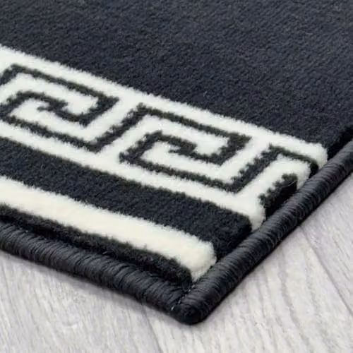 runrug Key Hallway Runner Rug in Grey, W/D/H: 70 x 360 x 0.9 cm – 5