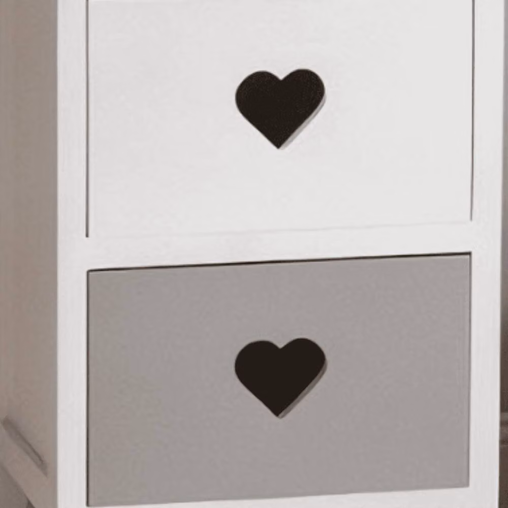 NESTLUNE 5 Drawer Narrow Slim Tallboy Storage Unit Cabinet, White, W/D/H: 15 x 10 x 100 cm – 2