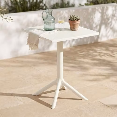 Core Products Rimini Bistro Dining Table, Square Weather-Resistant Garden and Patio Table, W/D/H: 60 x 60 x 75 cm – 2