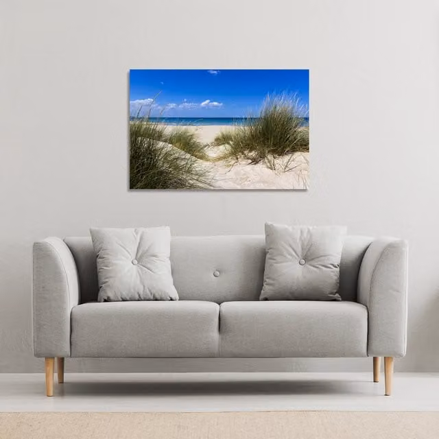 Benjamin Tate Design LTD Salento Sand Dunes Canvas Print, Blue, W: 101 cm, H: 77 cm