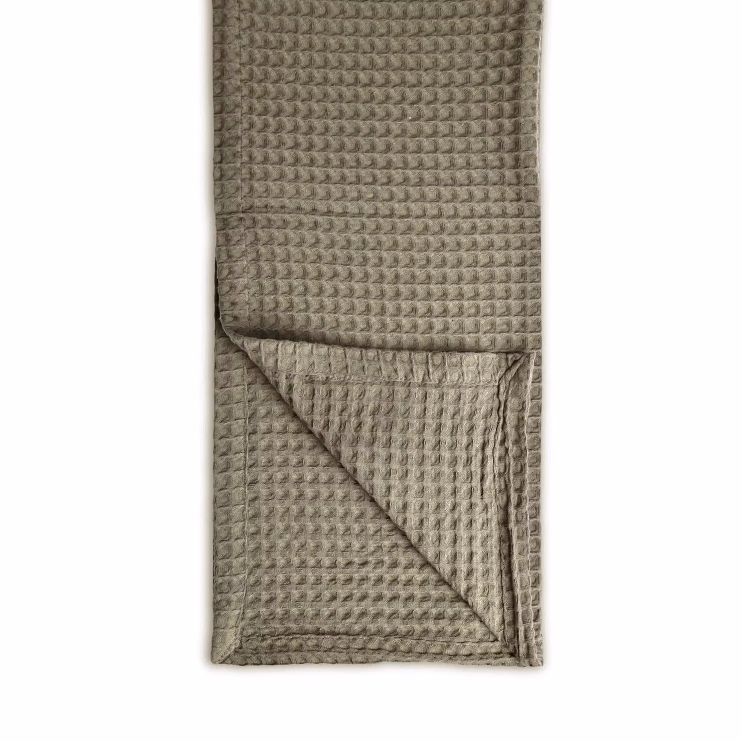 Allure Bath Fashions Luxury Waffle Pique Cotton Throw Blanket in Beige, W/D/H: 250 x 260 cm – 2