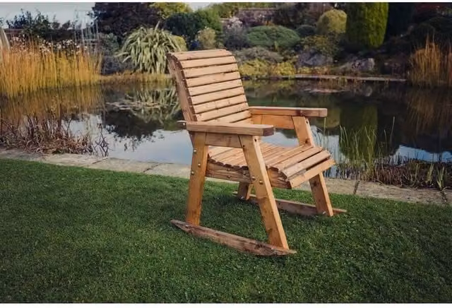 Churnet Valley Garden Furniture Ltd Valley Rocking Chair in Brown Pine Wood