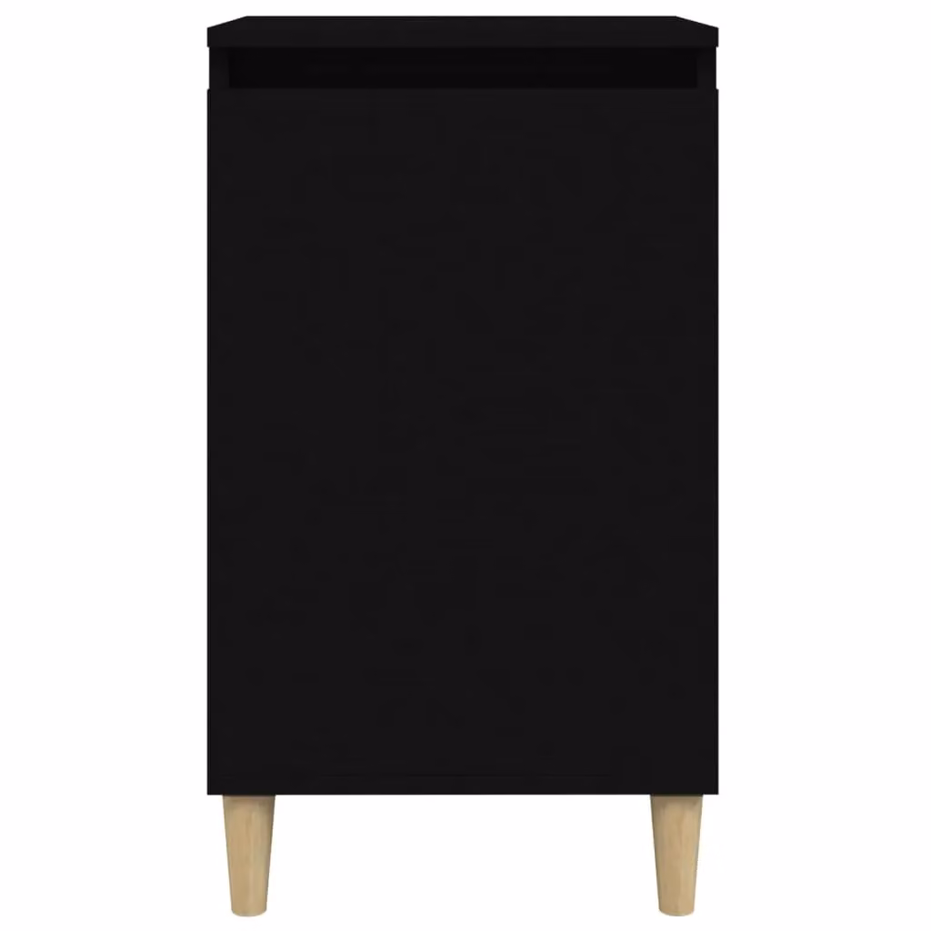 Berkfield Home Set of 2 Black Bedside Cabinets in Engineered Wood, W/D/H: 40 x 35 x 70 cm – 4