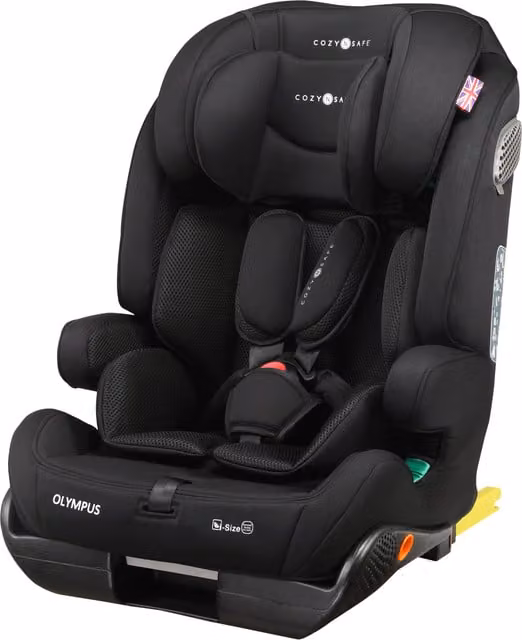 Cozy N Safe Olympus i-Size Child Car Seat and High Backed Booster with Isofix Base, Black