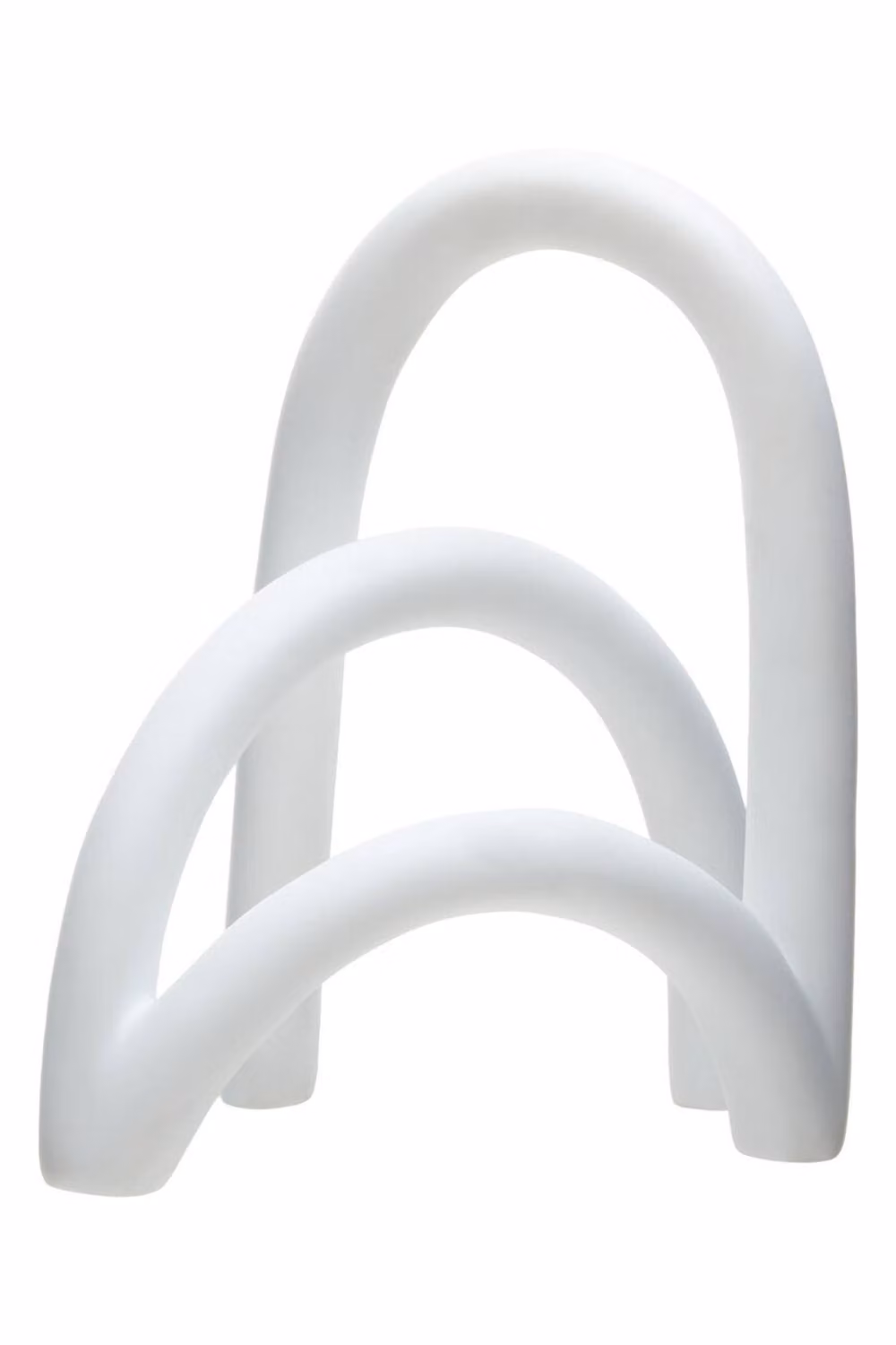 Orsina White Abstract Contemporary Tabletop Sculpture – 3