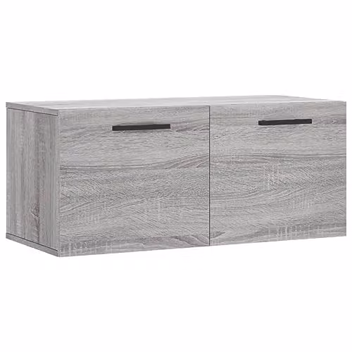 vidaXL Modern Wall Cabinet in Grey Sonoma, W/D/H: 80 x 36.5 x 35 cm