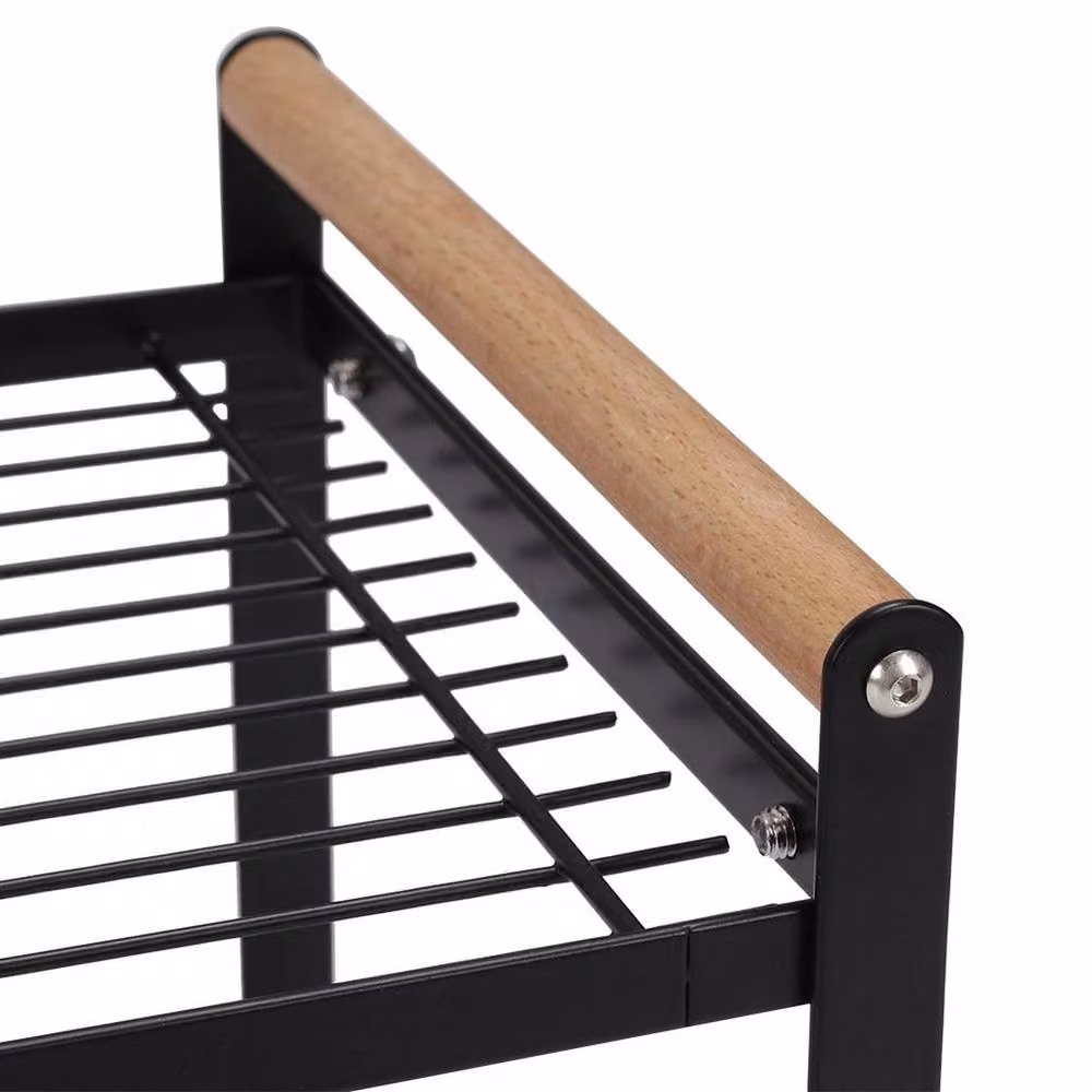 Kelvenix Large Cupboard Storage Rack and Spice Holder Shelf, Black, W/D/H: 35 x 20.5 x 20 cm – 3