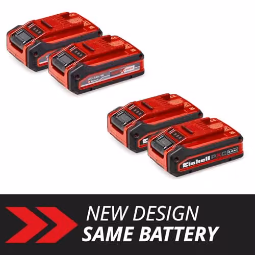 Einhell Power X-Change 18V 3.0Ah Plus Lithium-Ion Battery Twin Pack, 2nd Generation, Red and Black – 2