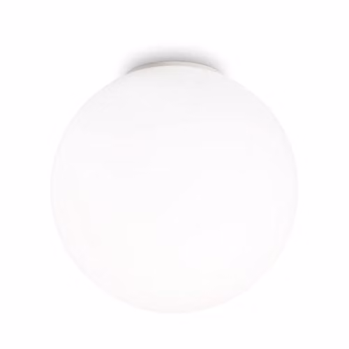 Netlighting Mapa White and Chrome Glass Sphere Ceiling Flush Light with E27 Socket