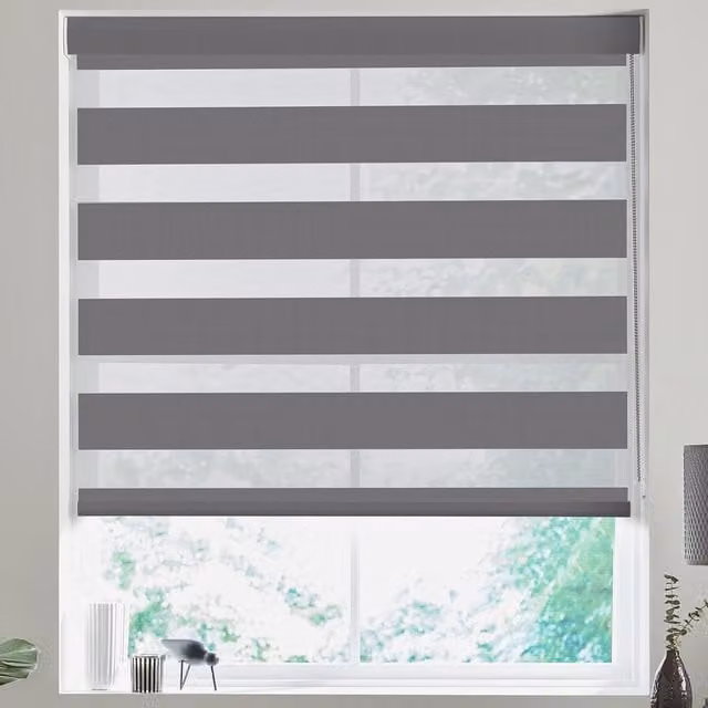 Terrys Made to Measure Grey Textile Day and Night Blind