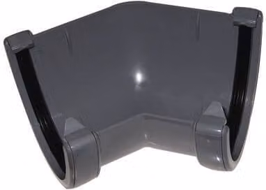 FloPlast Deepflow/Hi-Cap Gutter Angle 135 Degree, 115mm x 75mm, Grey
