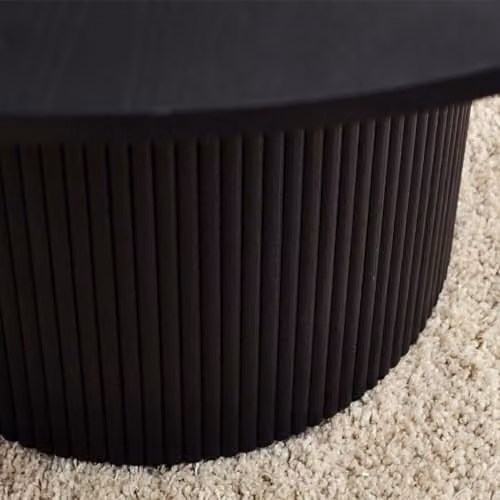 Julian Bowen Louis Round Black Ash Dining Table, Diameter: 120 cm, Height: 76 cm – 3