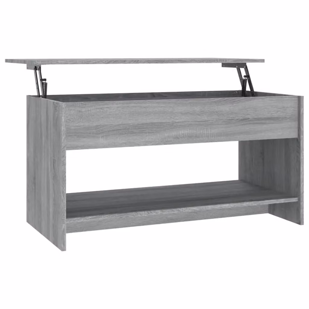 Berkfield Home Grey Sonoma Coffee Table with Lift Mechanism, W: 102 cm, D: 50 cm, H: 52.5 cm – 2