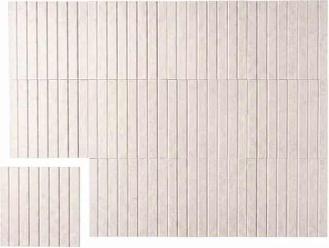 EONLION 6 Pack Beige Felt Wall Notice Board Tiles W/D/H: 150 x 23.5 x 0.9 cm