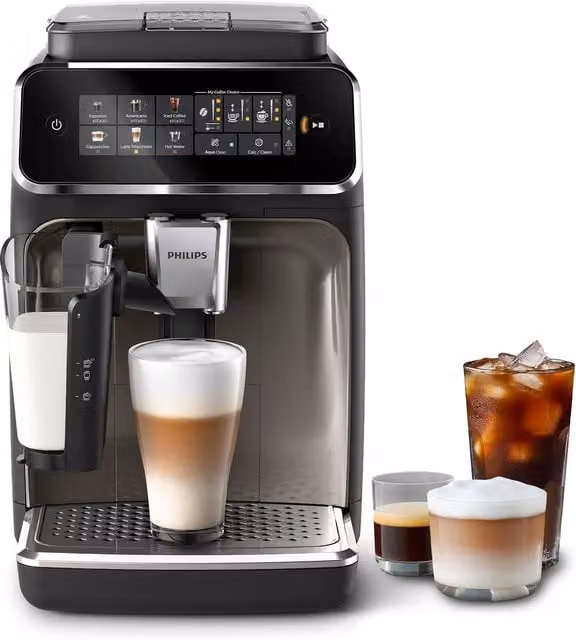 Philips 3300 Series LatteGo Bean to Cup Coffee Machine, Black