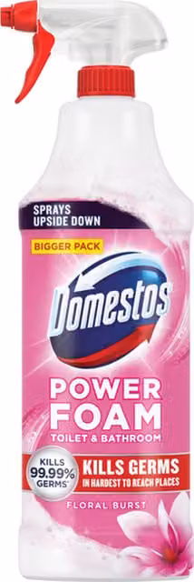 Domestos Toilet and Bathroom Power Foam Floral Burst 650ml