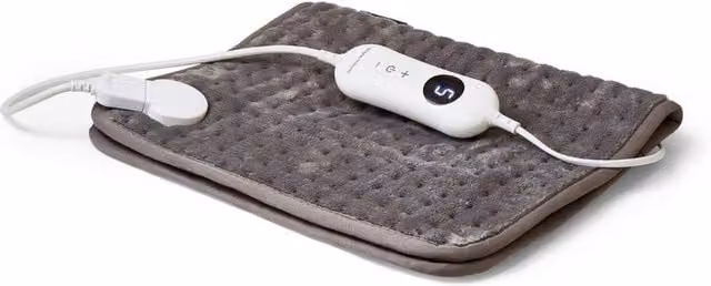 Morphy Richards Electric Heat Pad in Grey with Plush Coral Fleece and Rapid Heat Up Feature