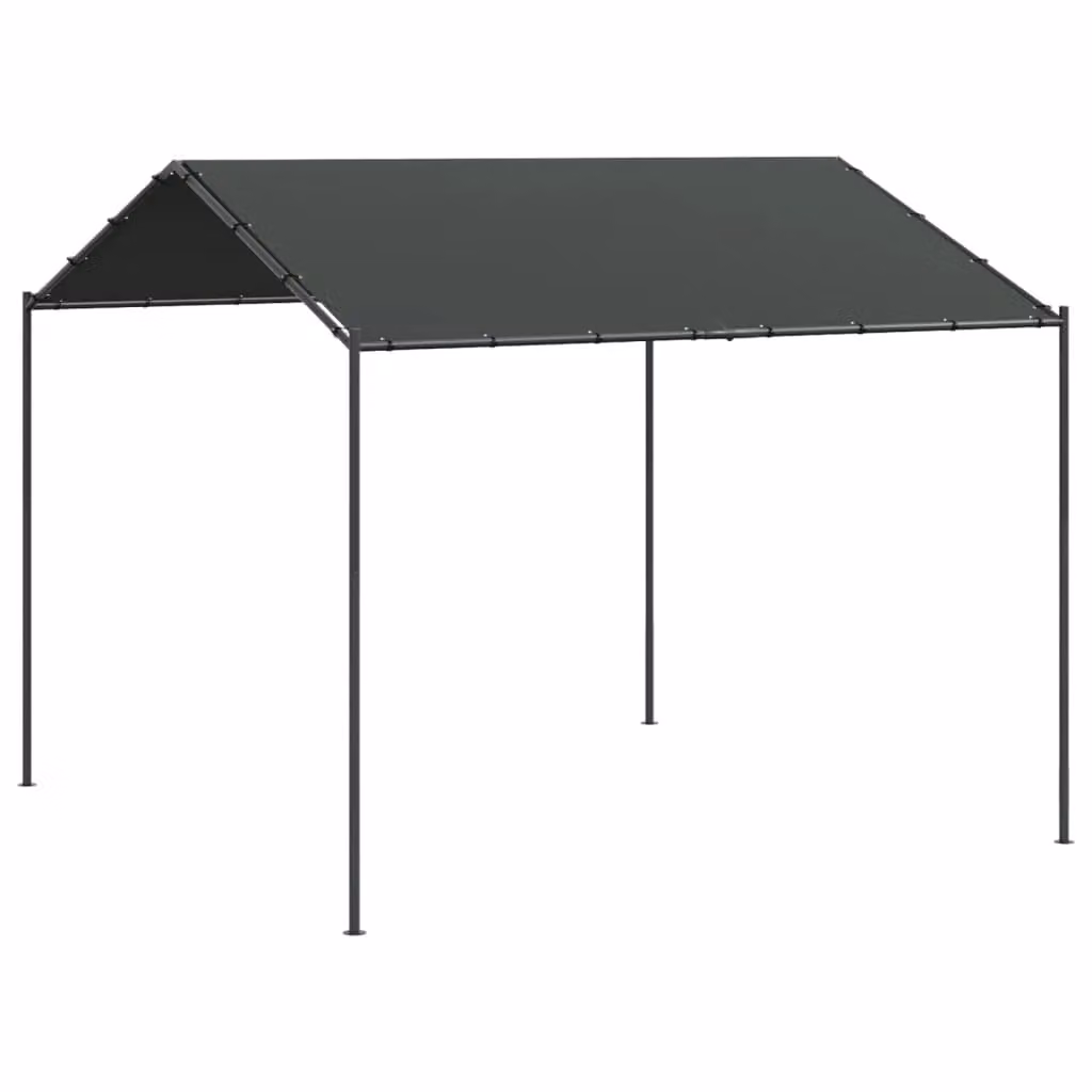 Berkfield Home Canopy Tent in Anthracite and Black, Steel and Polyester, W: 4 m, D: 3 m – 2
