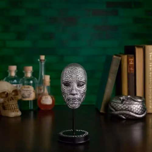 Widdop Harry Potter Death Eater Mask Figurine in Silver and Black, Height: 18.5 cm – 2