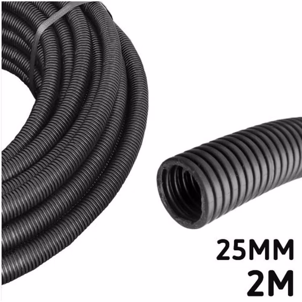 FLAVORA Flexible Water Butt Connection Hose, Black, 25mm – 2