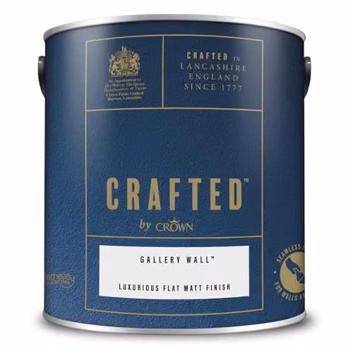 Crown Crafted Matt Emulsion Paint White 2.5L – 3