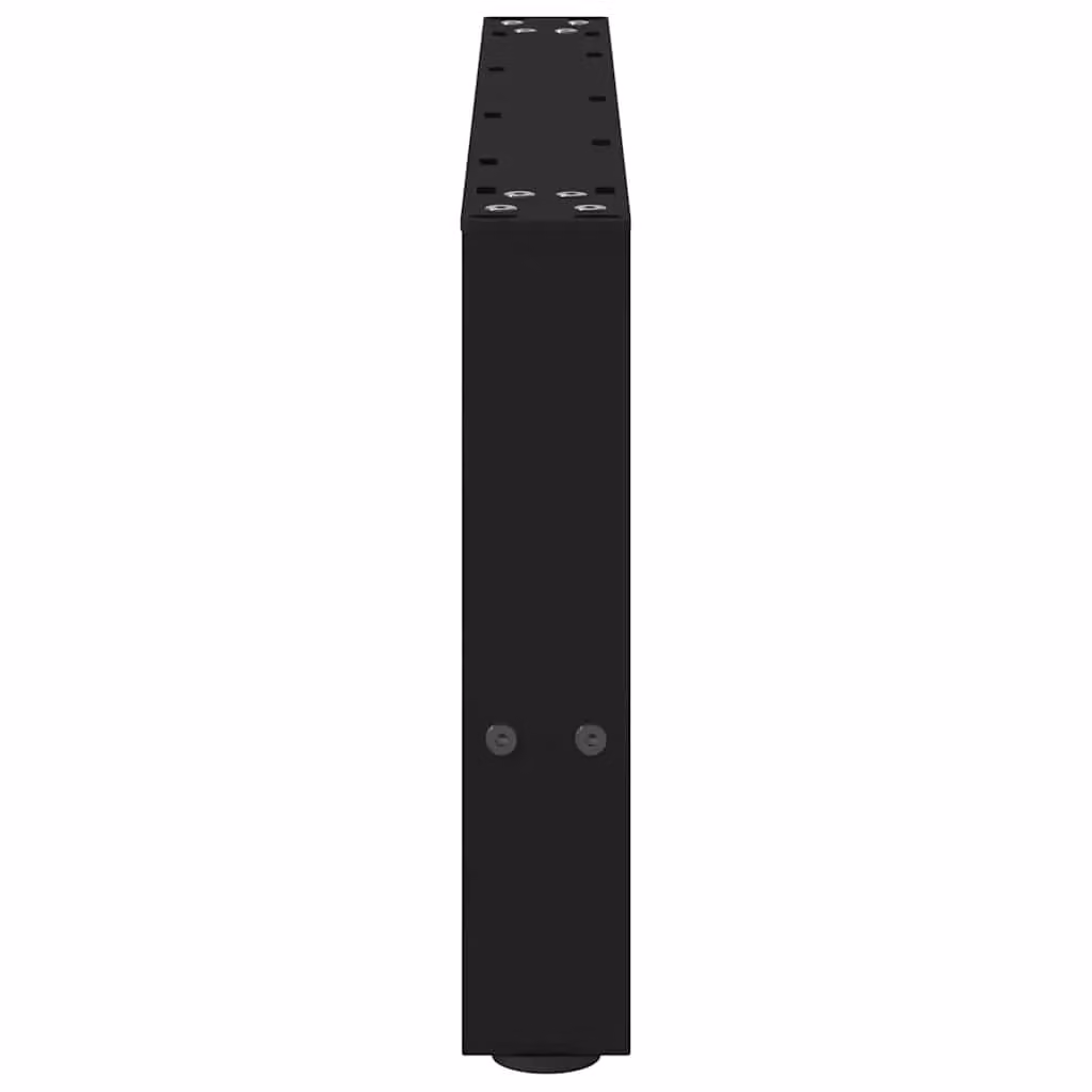 Berkfield Home Black Matt Steel Coffee Table Legs, 2 Pieces, H: 60 cm, W: 30-31 cm – 3