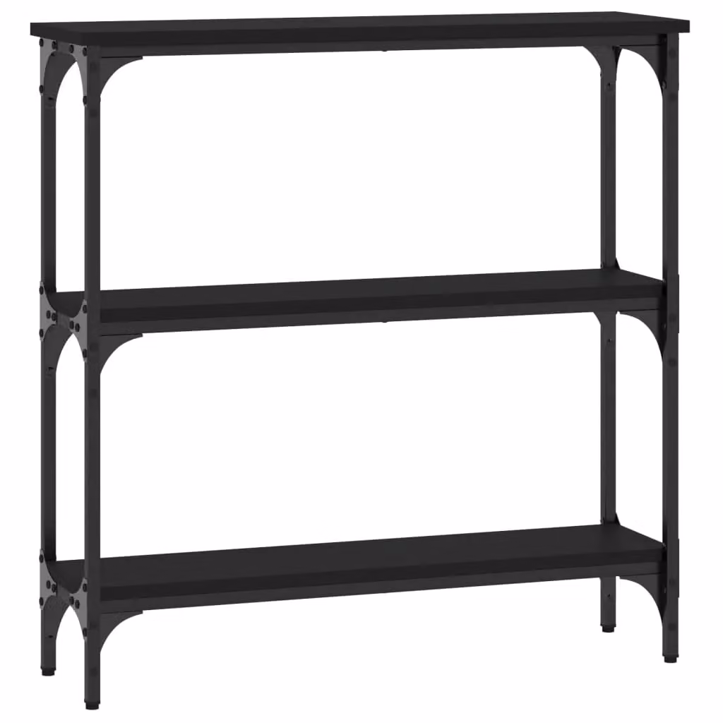 Berkfield Home Black Industrial Console Table, W/D/H: 75 x 22.5 x 75 cm – 2