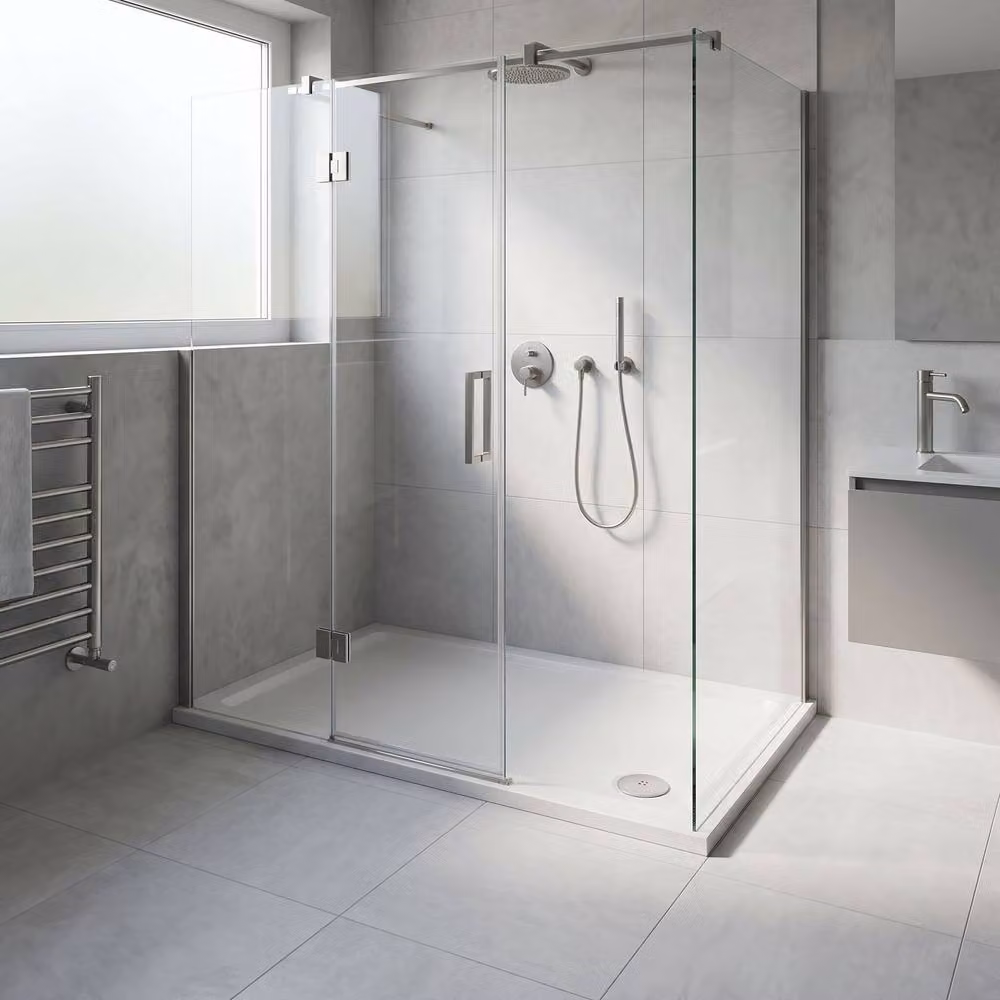 Balterley Premium Slip Resistant Rectangular Shower Tray, White, W: 120 cm, D: 76 cm – 2