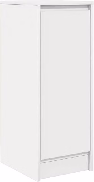 Berkfield Home White Minimalist Sideboard in MDF, W/D/H: 34 x 29.5 x 76 cm