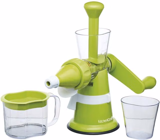 KitchenCraft Manual Citrus Press Juicer in Green