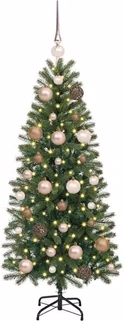 Berkfield Home Elegant Green Artificial Christmas Tree with 150 LEDs, Height: 120 cm