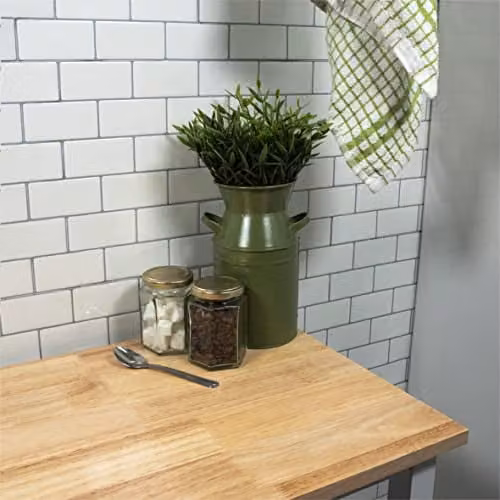 St Helens Home and Garden Vintage Metal Milk Churn Planter Pot, Green, Height: 19 cm – 4