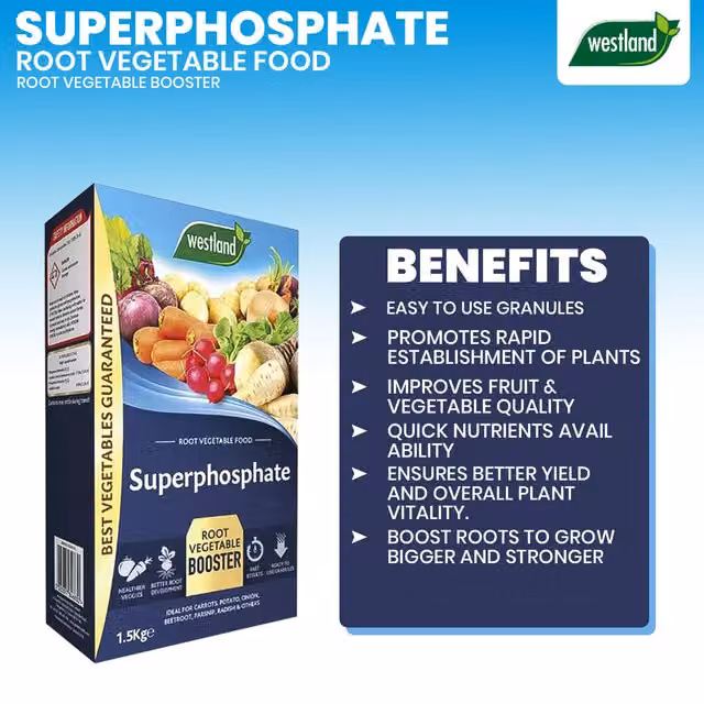 Westland Superphosphate Granulate for Vegetable Gardens, 1.5 kg