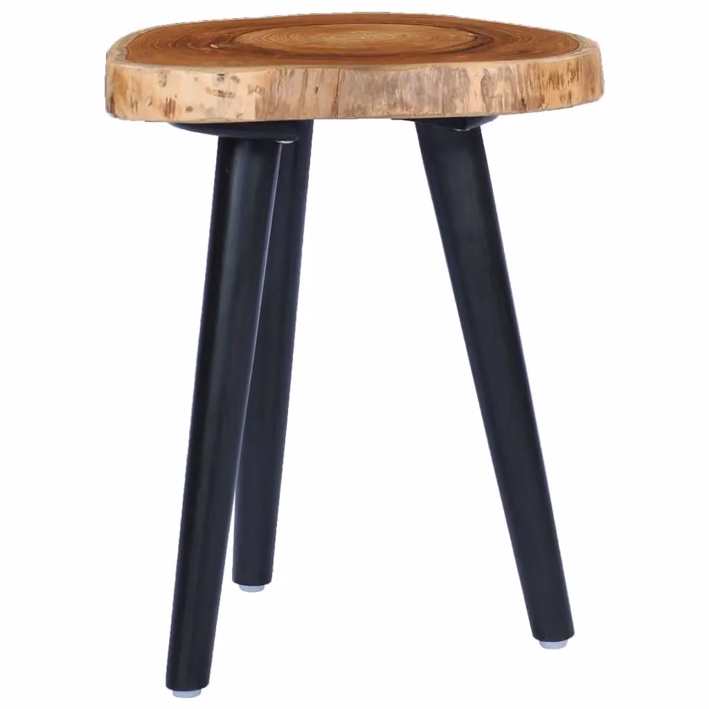 Berkfield Home Round Live Edge Coffee Table in Brown Mango and Teak Wood – 2