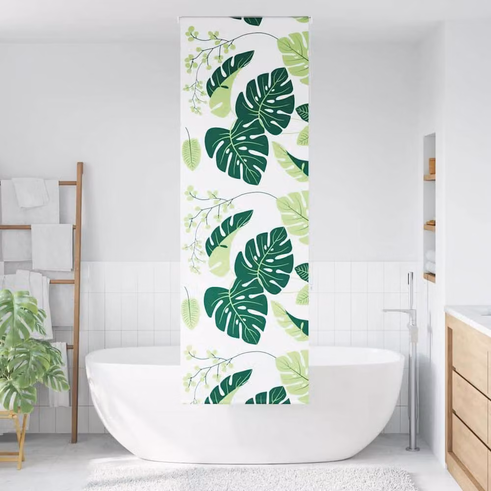 Berkfield Home Shower Roller Blind in Green, W: 60 cm, H: 240 cm – 2