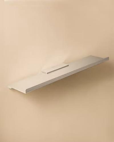 COSMIC Architect S+ Straight Wall Mounted Bathroom Shelf in Matt Black Metal, Width: 40 cm – 4