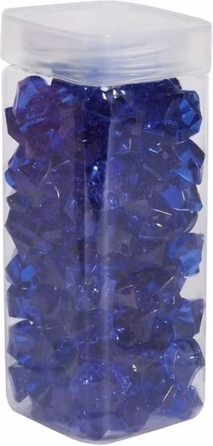 KDMD Large Dark Blue Acrylic Stones in Square Jars, 300g per jar, 2 Pack – 1