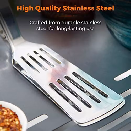 Tower Outdoor Living Multi-Functional Stainless Steel Spatula with Wooden Handle in Silver – 3