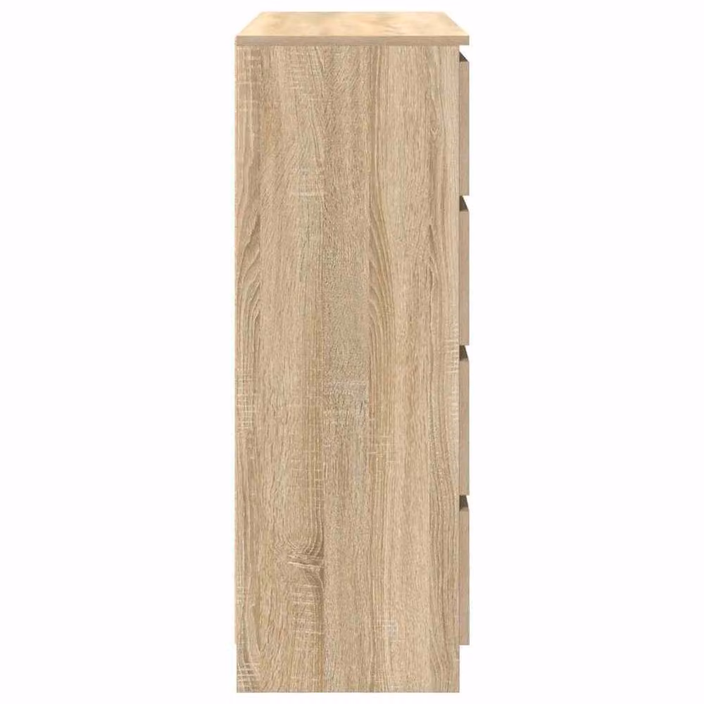 Berkfield Home Sonoma Oak Sideboard in Light Tan Beige, W/D/H: 100 x 35 x 99 cm – 2